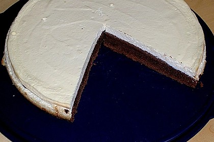 Käsekuchen mit Brownie Boden 43