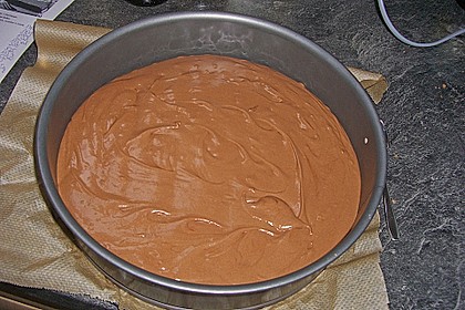 Käsekuchen mit Brownie Boden 58