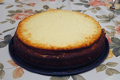 Käsekuchen mit Brownie Boden 48