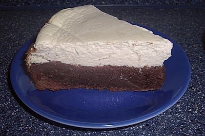 Käsekuchen mit Brownie Boden 54
