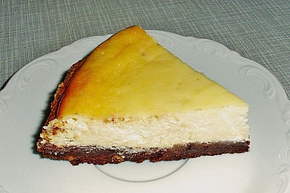 Käsekuchen mit Brownie Boden 25