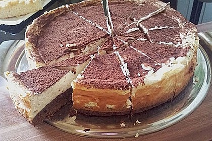 Käsekuchen mit Brownie Boden 45