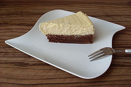 Käsekuchen mit Brownie Boden 1