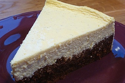 Käsekuchen mit Brownie Boden 9