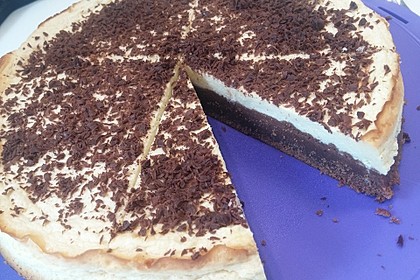 Käsekuchen mit Brownie Boden 17