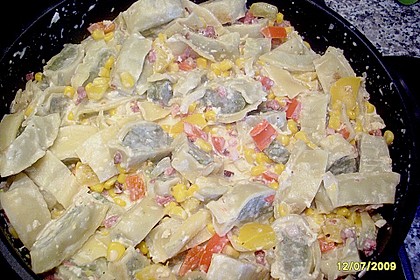 Maultaschen in cremiger Gem&uuml;sesauce 1