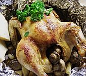 H&auml;hnchen in Alufolie (Bild)
