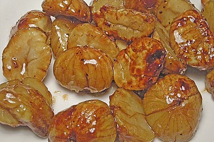 Lisas gebratene Maronen in Birnenkraut