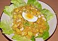 Roter Linsensalat mit Ananas und Fr&uuml;hlingszwiebeln