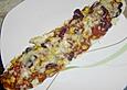 Baguette mit Chili con Carne &uuml;berbacken