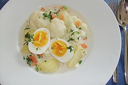 Eier - Blumenkohl - Ragout