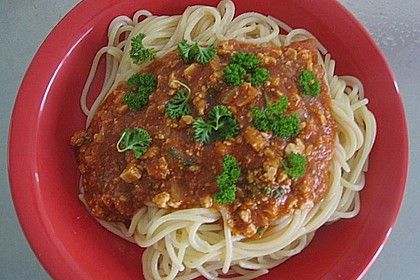 Tofu Bolognese 7