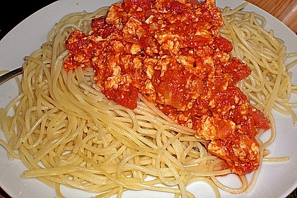 Tofu Bolognese 9