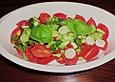 Tomatensalat mit Basilikum - Vinaigrette
