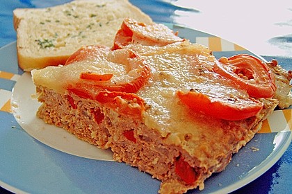 Hackfleisch-Pizza
