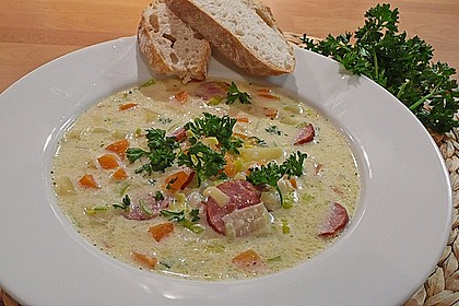 Cabanossi - K&auml;se - Suppe