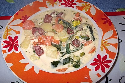 Cabanossi - K&auml;se - Suppe 2