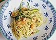 Scharfe Zucchini - Spaghetti