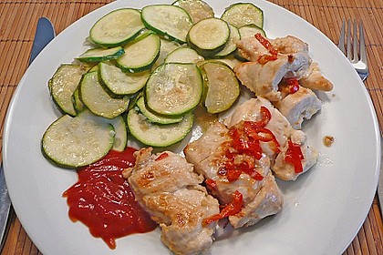 Scharfes H&auml;hnchen vom Holzkohlengrill 1