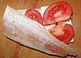 Gefangener Fisch im Backpapier