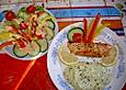 Gebratener Lachs auf Kr&auml;uterkartoffelp&uuml;ree
