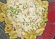 Tortellini in Schinken - K&auml;se - Sahne - So&szlig;e