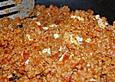 Bulgur mit Rosinen und Pinienkernen