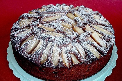 Birnen - Schokolade - Kuchen 4