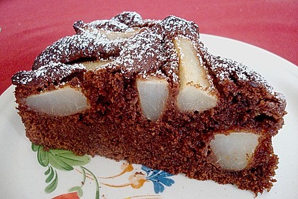 Birnen - Schokolade - Kuchen 5