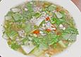 Thail&auml;ndische Reissuppe mit Garnelen