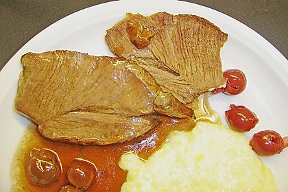 Wildschweinbraten mit Kirschen 1