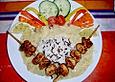 Rahmkohlrabi auf Wildreis mit Putenspie&szlig;chen
