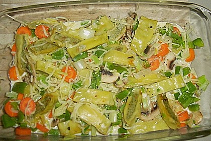 Schneller  Maultaschen - Gem&uuml;seauflauf 2