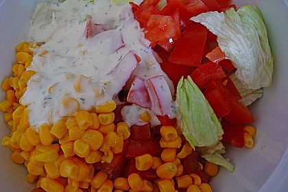 Knackiger Salat mit Curry - H&auml;hnchen 1