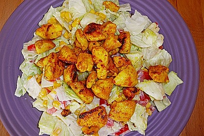 Knackiger Salat mit Curry - H&auml;hnchen 2