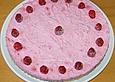 Ungebackene Himbeertorte