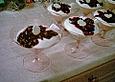 Marzipan - Mousse auf Zimt - Kirschen