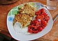 Bratlinge mit Erdnuss - Sesam - Kruste