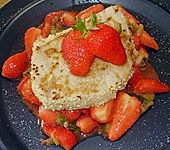 Thunfischsteak mit pikanten Gew&uuml;rz - Erdbeeren (Bild)