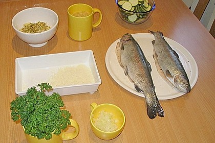 Gratinierte Forelle mit Mozzarella