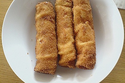 Schinkenr&ouml;llchen mit K&auml;se -  paniert