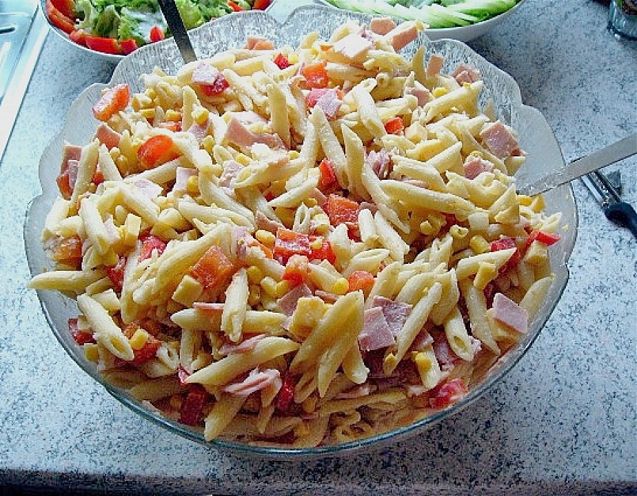 Nudelsalat mit Schinken und Käse (Rezept mit Bild) | Chefkoch.de