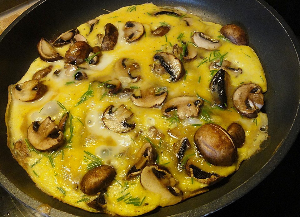 Champignons Omelette Rezept