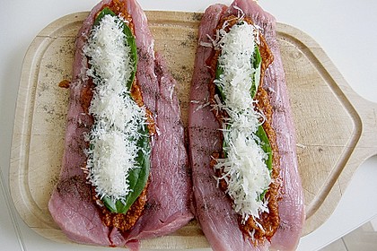 Gefüllte Schweinefilets mit Parmaschinken 10