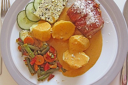 Gefüllte Schweinefilets mit Parmaschinken 9