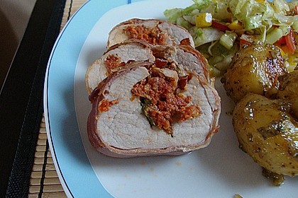 Gefüllte Schweinefilets mit Parmaschinken 6