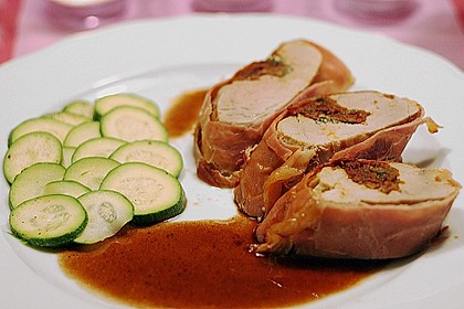 Gefüllte Schweinefilets mit Parmaschinken