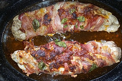 Gefüllte Schweinefilets mit Parmaschinken 5