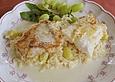 Sahnekraut mit gebratenem Zanderfilet