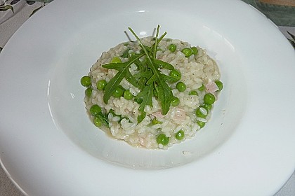 Rucola - Risotto mit Schinken 23